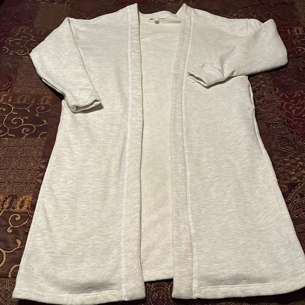 Spiritual Gangster Long Fleece Cardigan.